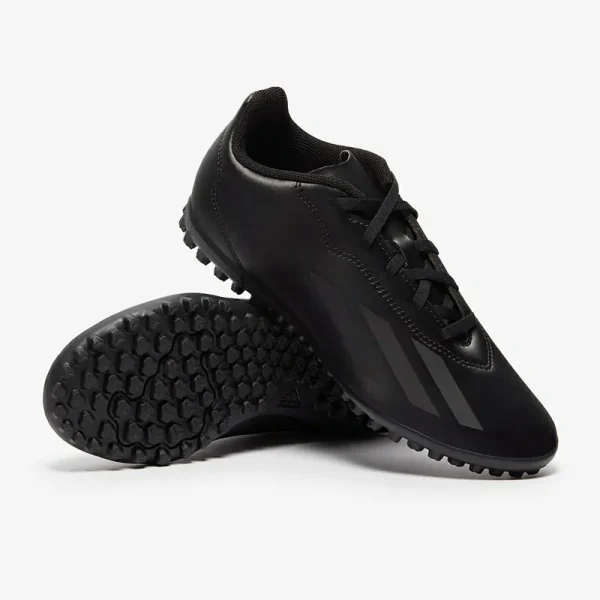 Adidas Børn X Crazyfast.4 TF - Core Sorte/Core Sorte/Core Sorte Fodboldstøvler