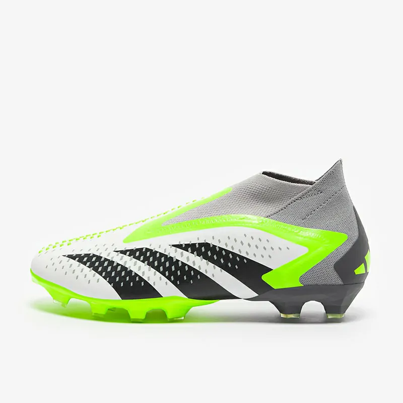 Adidas PRødator Accuracy+ AG - Hvide/Core Sorte/Lucid Citron Fodboldstøvler