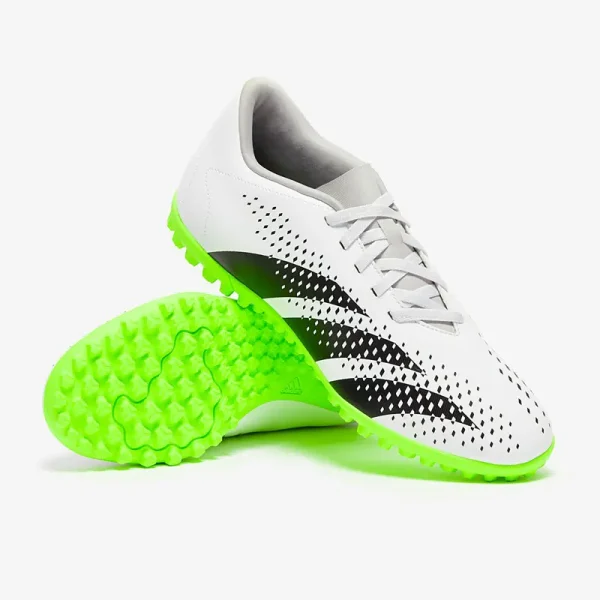 Adidas PRødator Accuracy.4 TF - Hvide/Core Sorte/Lucid Citron Fodboldstøvler