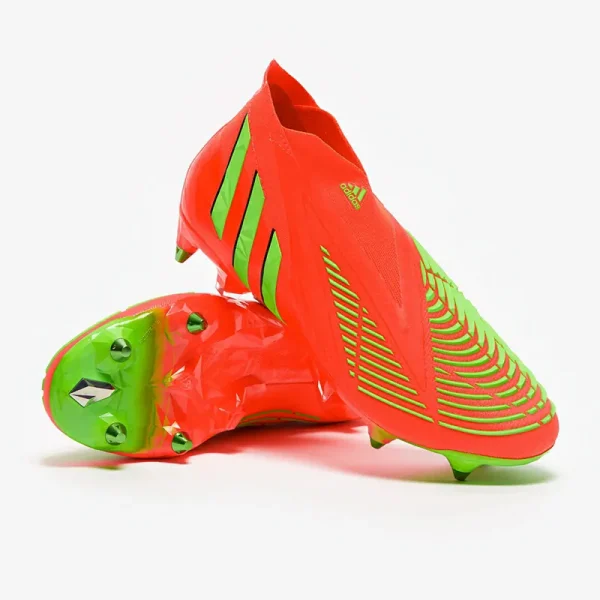 Adidas PRødator Edge+ SG - Solar Rød/Team Solar Grønne/Core Sorte Fodboldstøvler