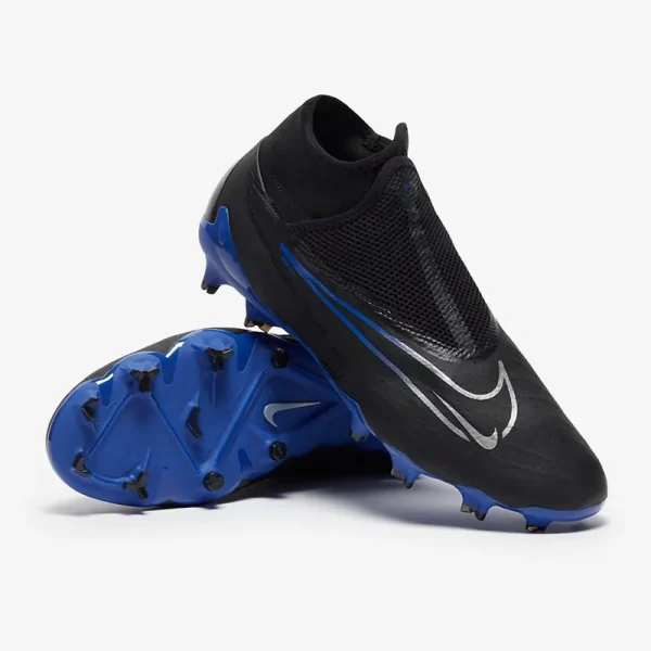 Nike Phantom GX Pro DF FG - Sorte/Chrome/Hyper Royal Fodboldstøvler