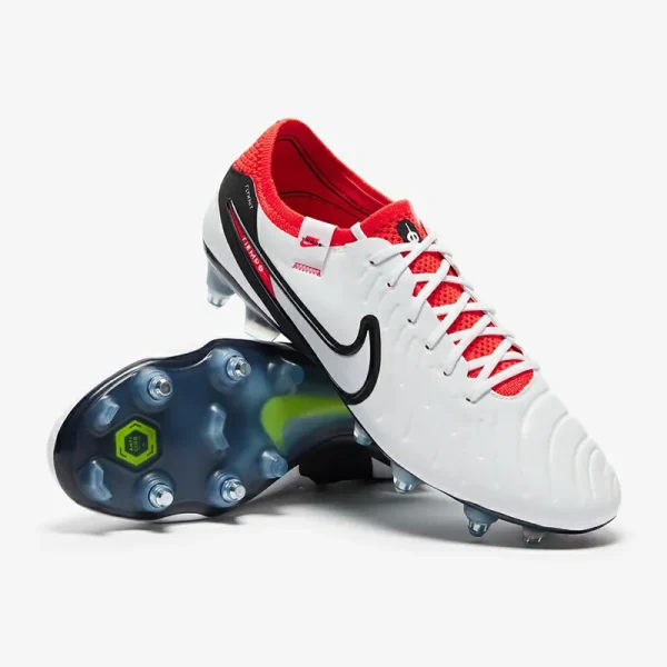 Nike Tiempo Legend X Elite SG-Pro Anti-Clog - Hvide/Sorte/Bright Crimson Fodboldstøvler