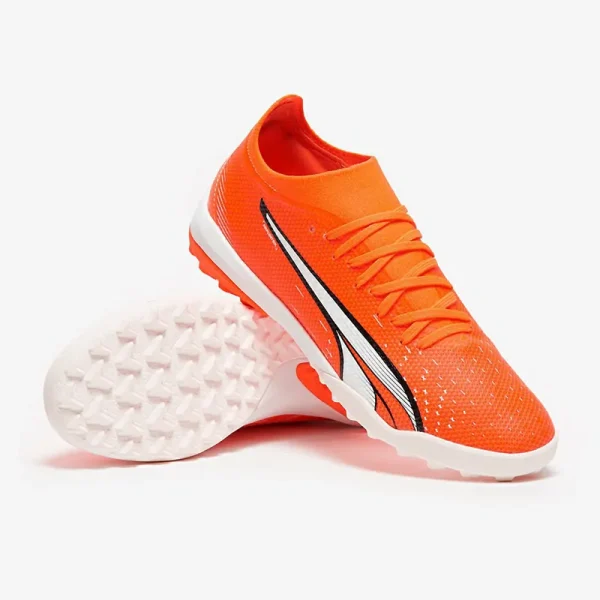 Puma Ultra Match TT - Puma Ultra Orange/Puma Hvide/Blå Glimmer Fodboldstøvler